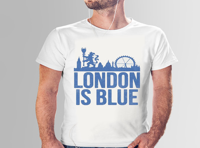 تیشرت با طرح LONDON IS BLUE